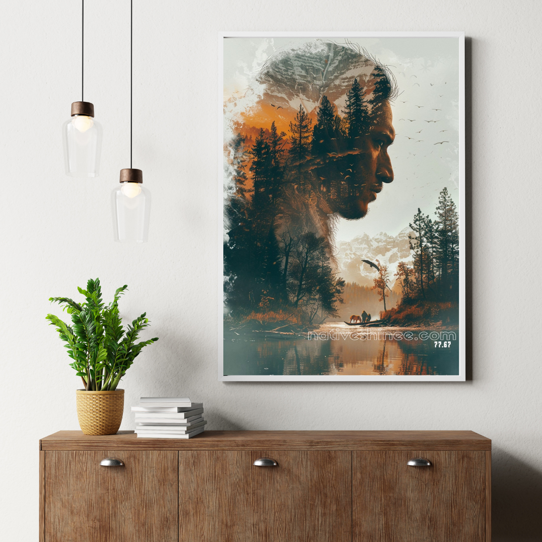 The Track Native American Canvas