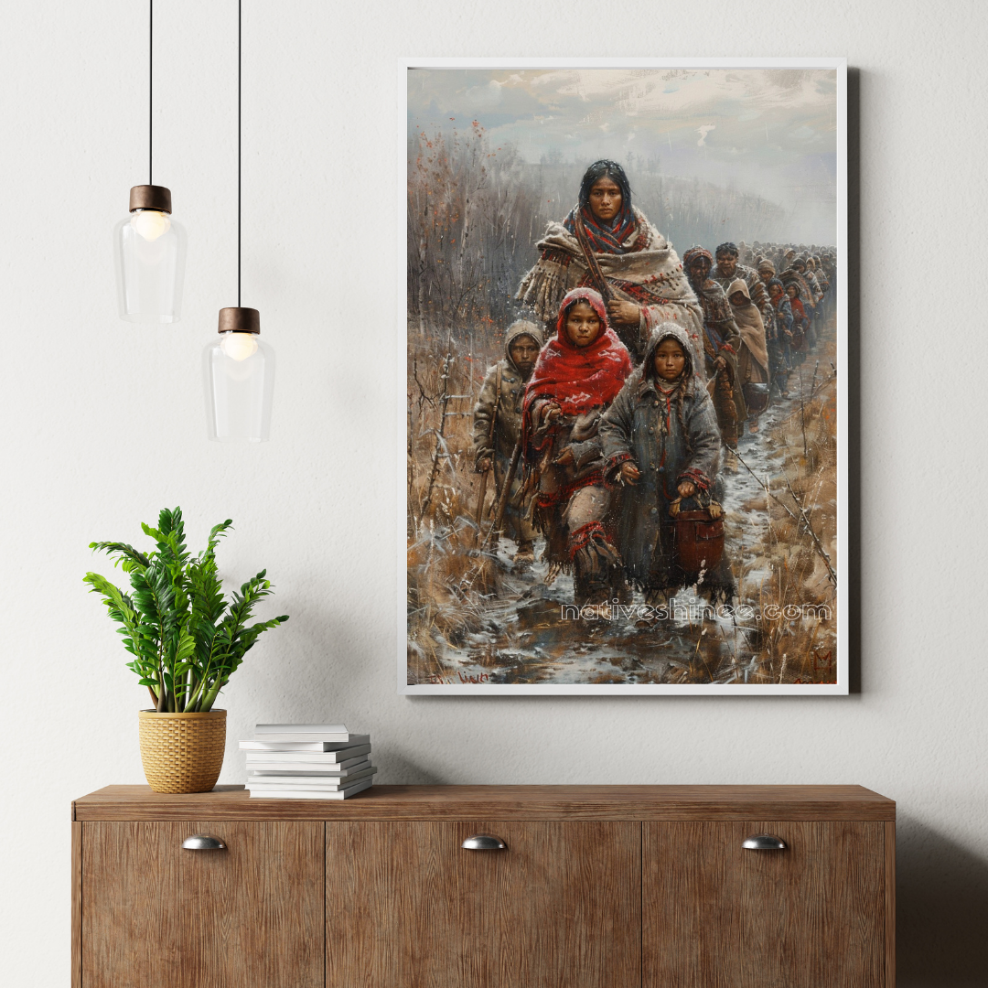 Strength from Suffering Native American Canvas