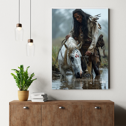 The Earth Native American Canvas