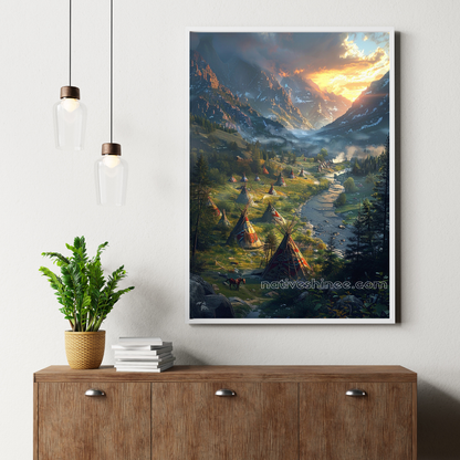 Valley of the Ancestors Native American Canvas