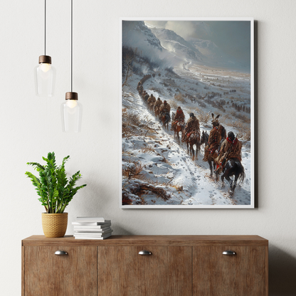 Walking for Strength Native American Canvas