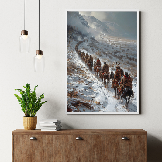 Walking for Strength Native American Canvas