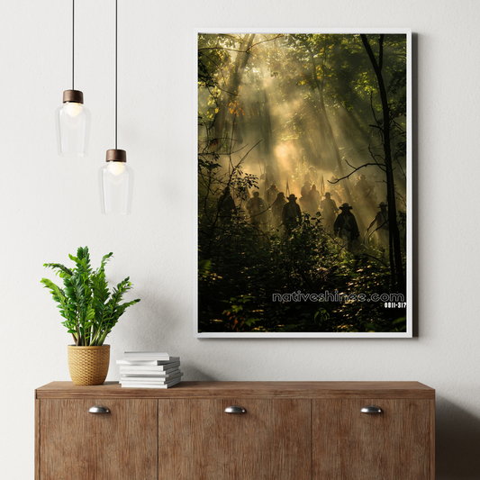 March of the Forgotten Native American Canvas