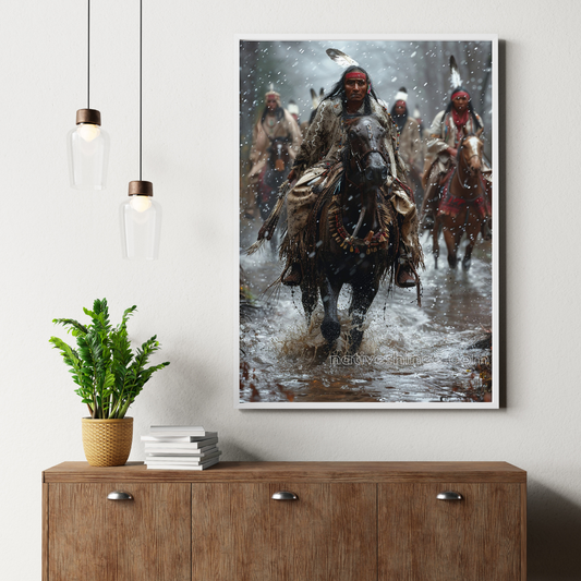 Unity Through Hardship Native American Canvas