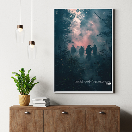 Clash of Courage Native American Canvas