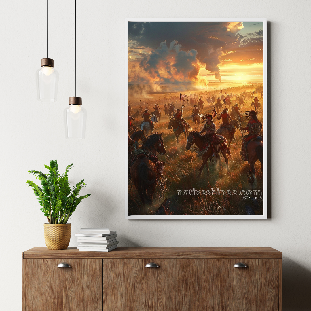 God Will Native American Canvas