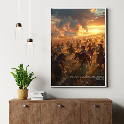 God Will Native American Canvas