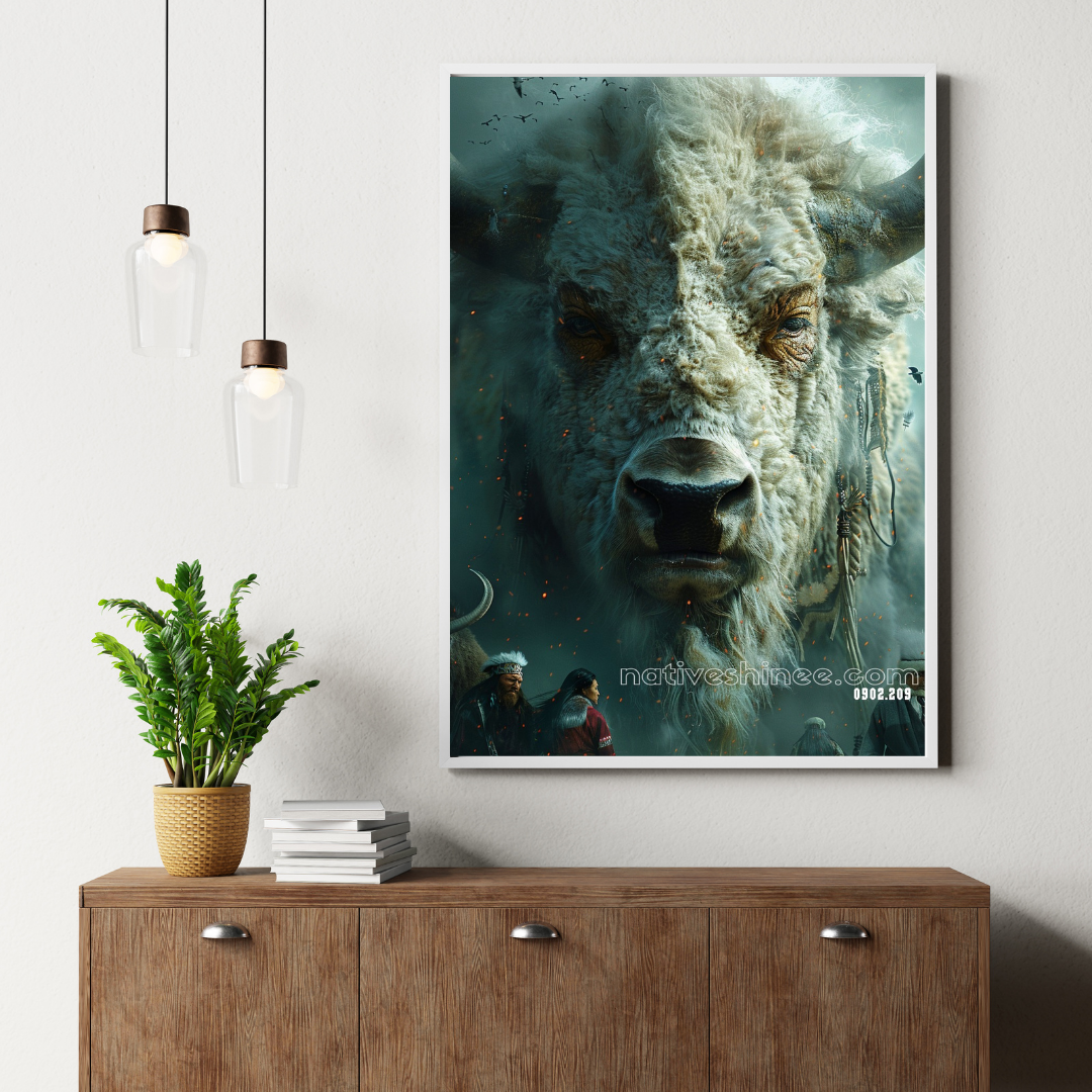 Through The Storm Native American Canvas