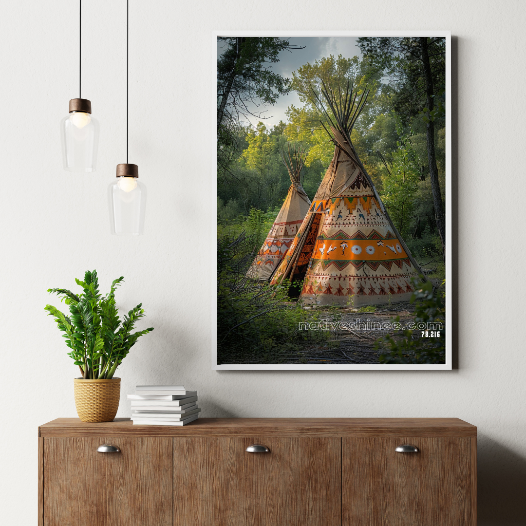Harmony of the Land Native American Canvas