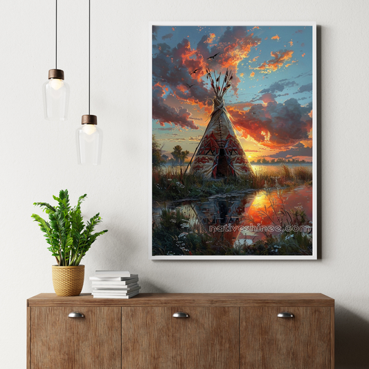 Reflections of the Ancestors Native American Canvas