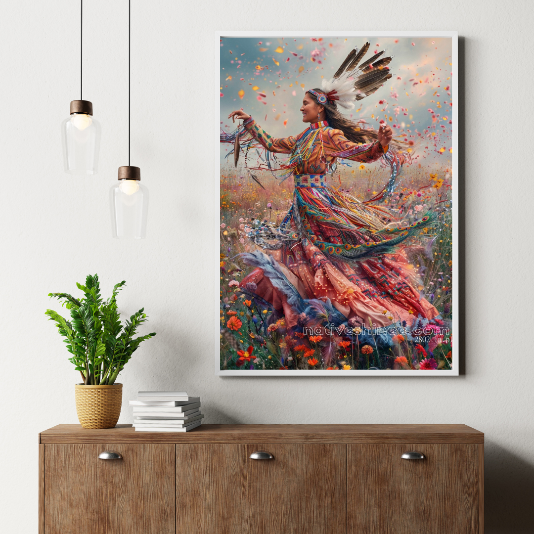 Peace Native American Canvas