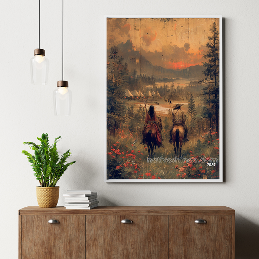 Journey to the Sacred Valley Native American Canvas