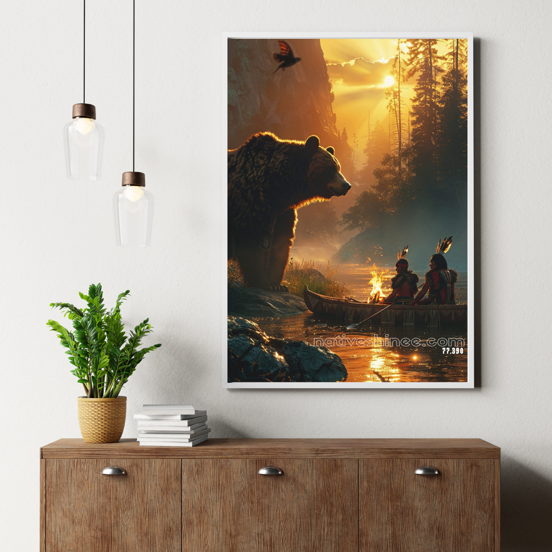 Spirit of the Wilderness Native American Canvas