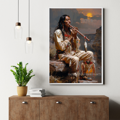 Echoes of the Canyon Native American Canvas