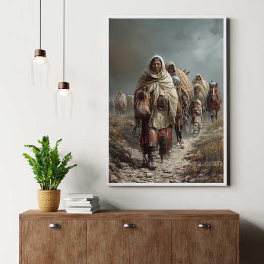 Through the Storm Native American Canvas