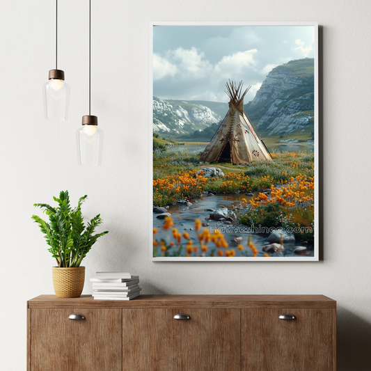 Mother Land Native American Canvas