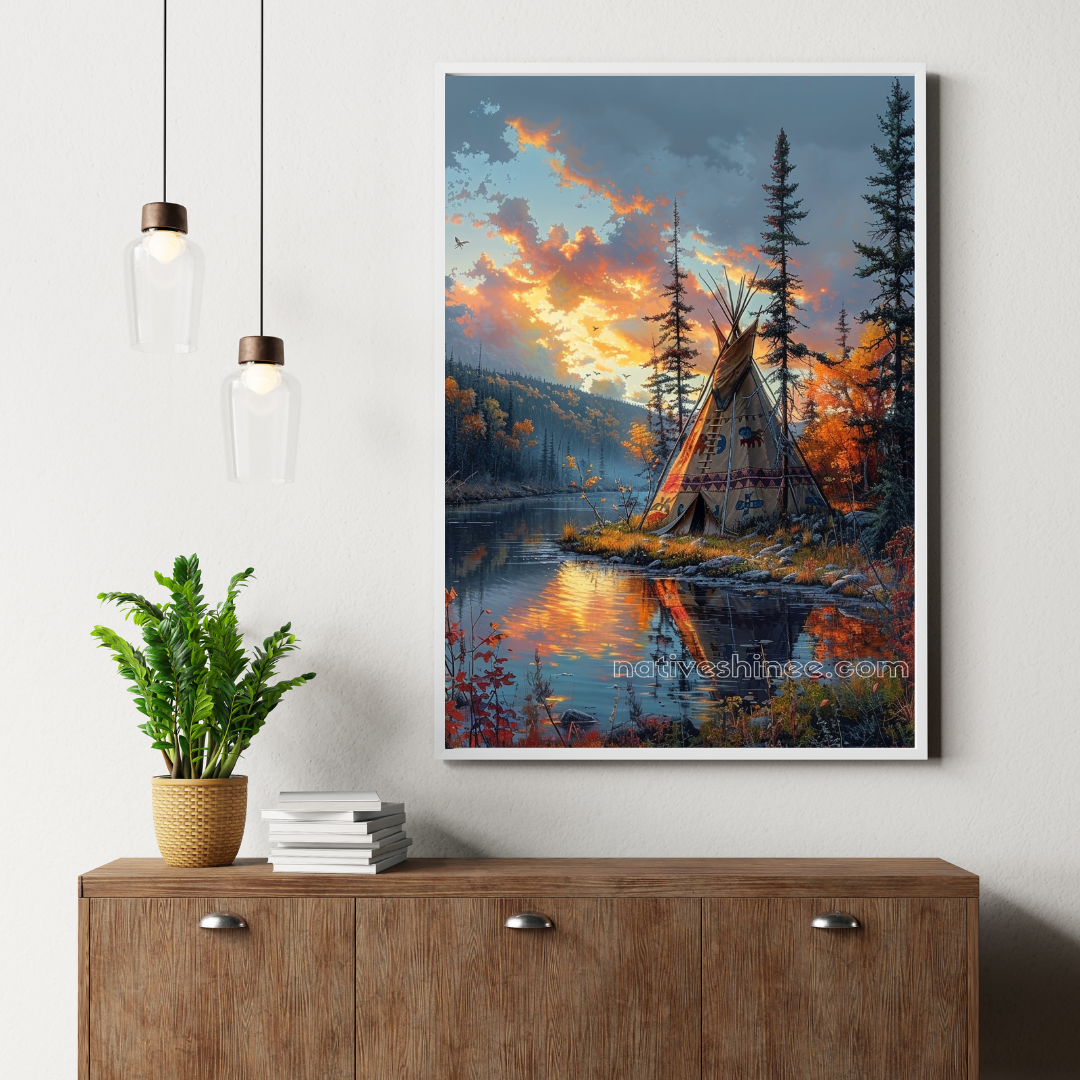 Spirit of the Land Native American Canvas