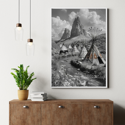 Echoes of the Canyon Native American Canvas