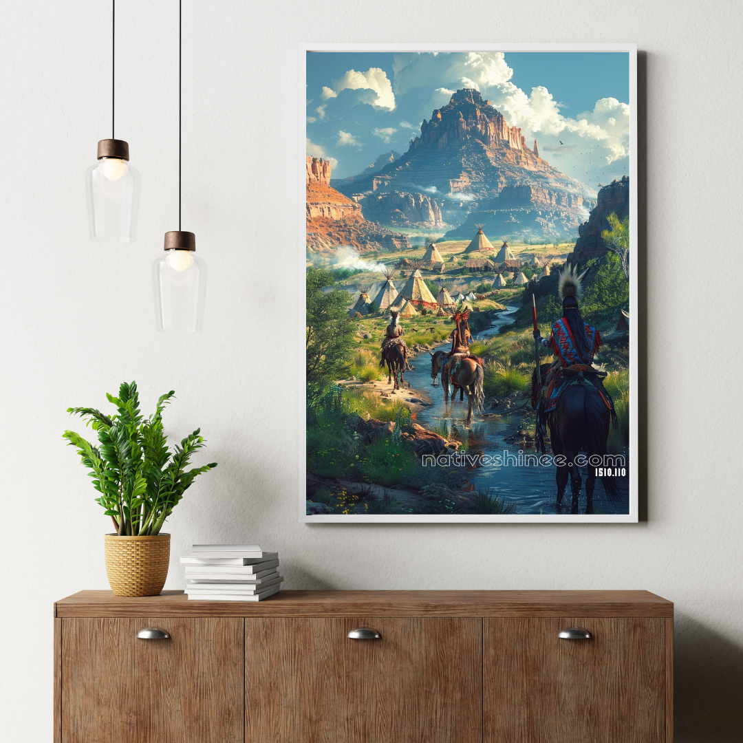 Whispers of the Land Native American Canvas