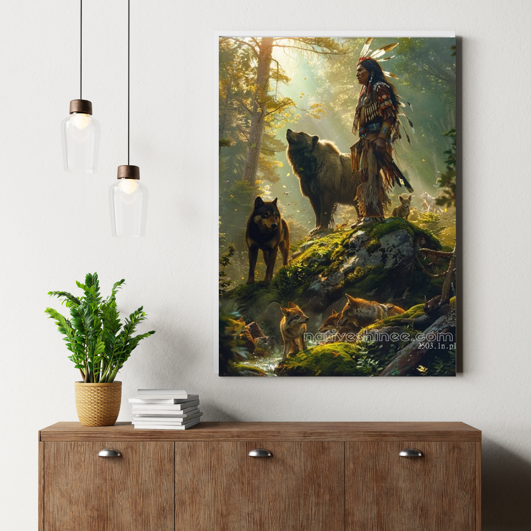 Nature's Sentinel Native American Canvas