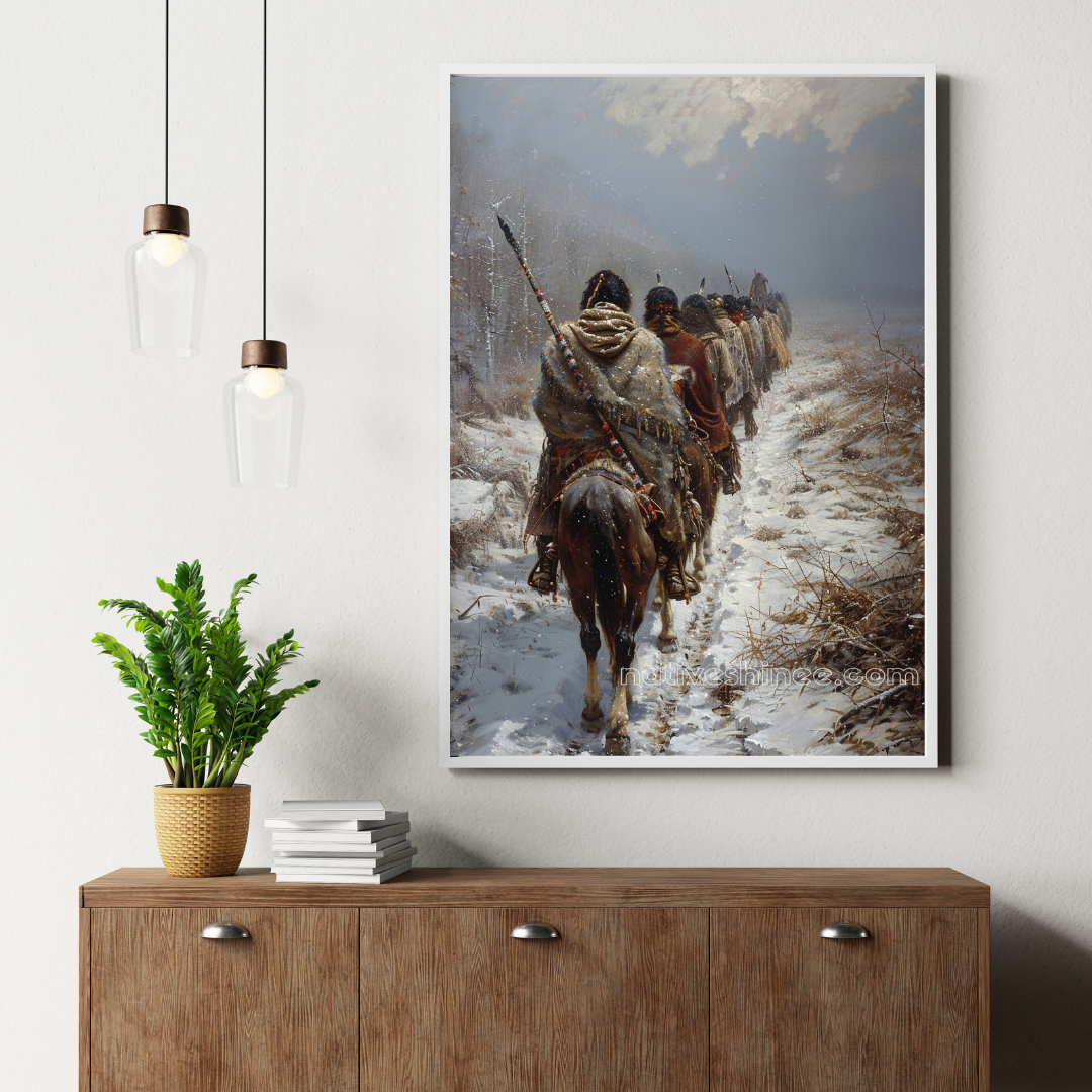 Journey Through Time Native American Canvas