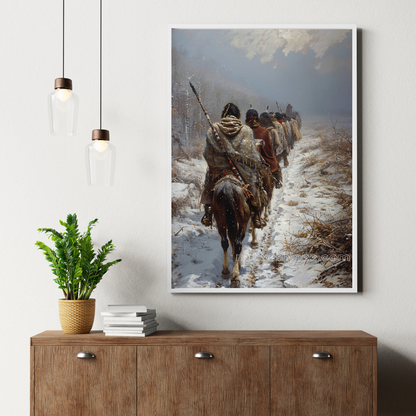 Journey Through Time Native American Canvas