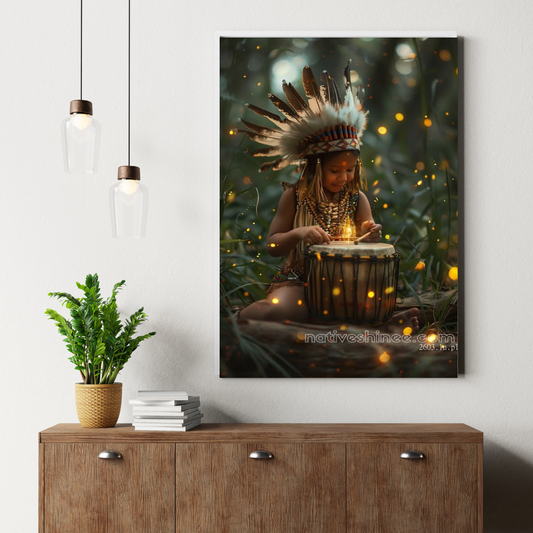 Music Native American Canvas