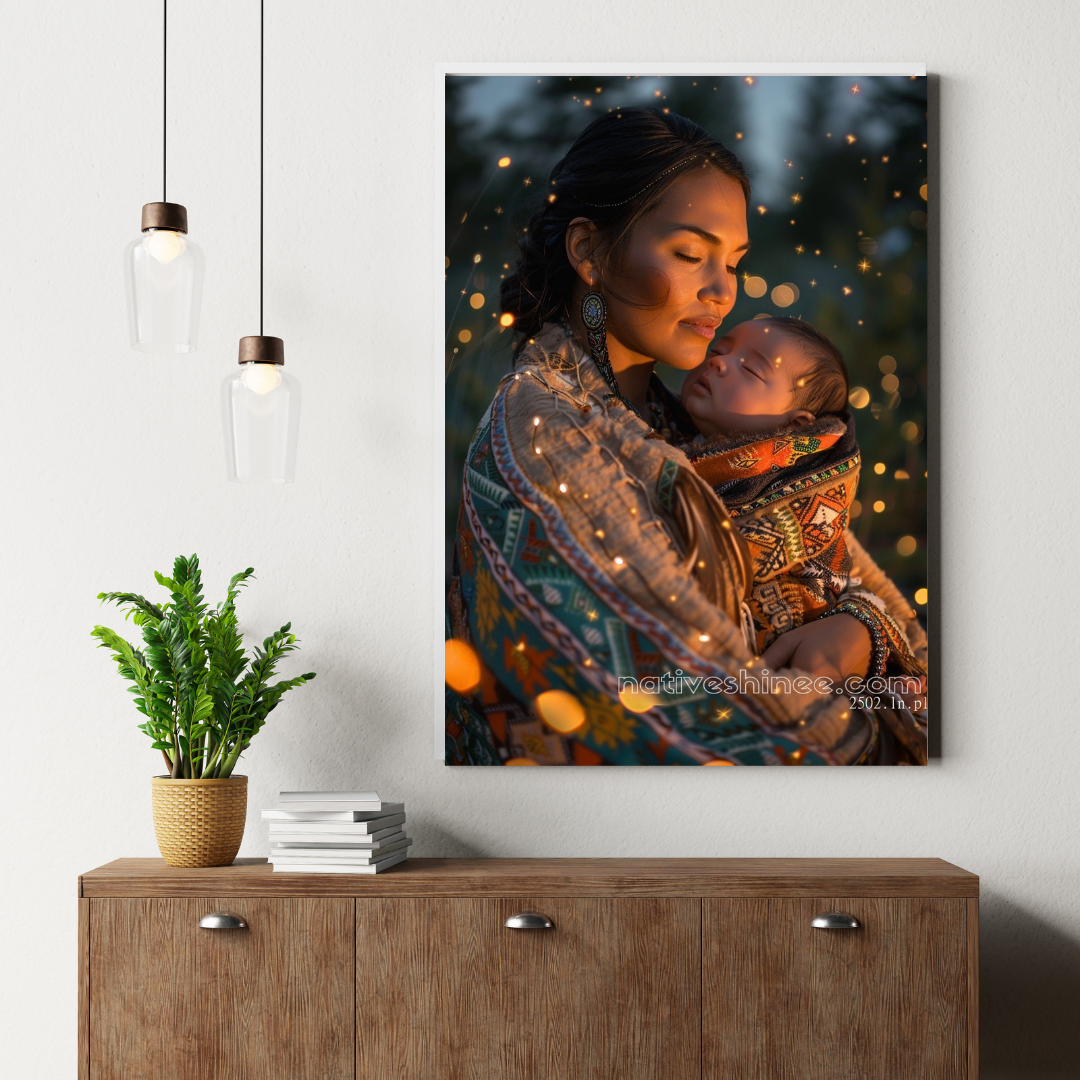 The Cradle's Song - Native American Canvas