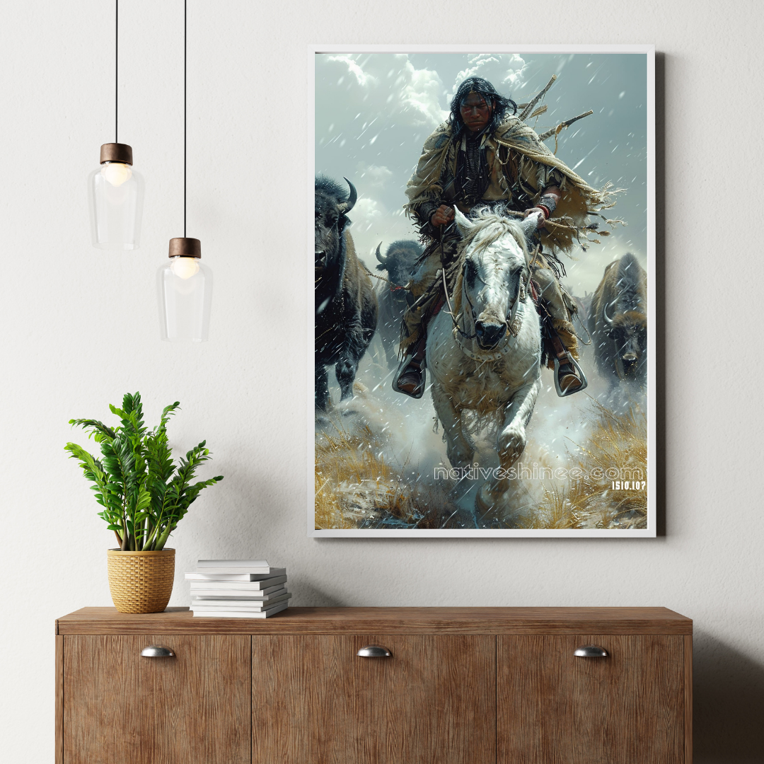 Chasing the Storm Native American Canvas