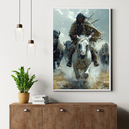 Chasing the Storm Native American Canvas