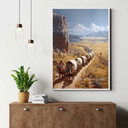 Trail of Tears: The Forced Journey West Native American Canvas