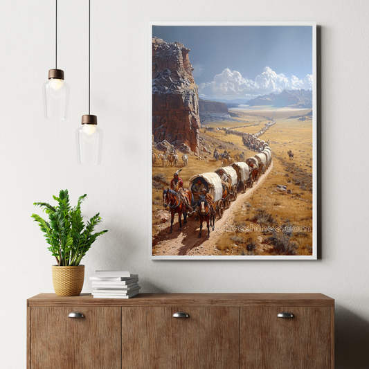 Trail of Tears: The Forced Journey West Native American Canvas