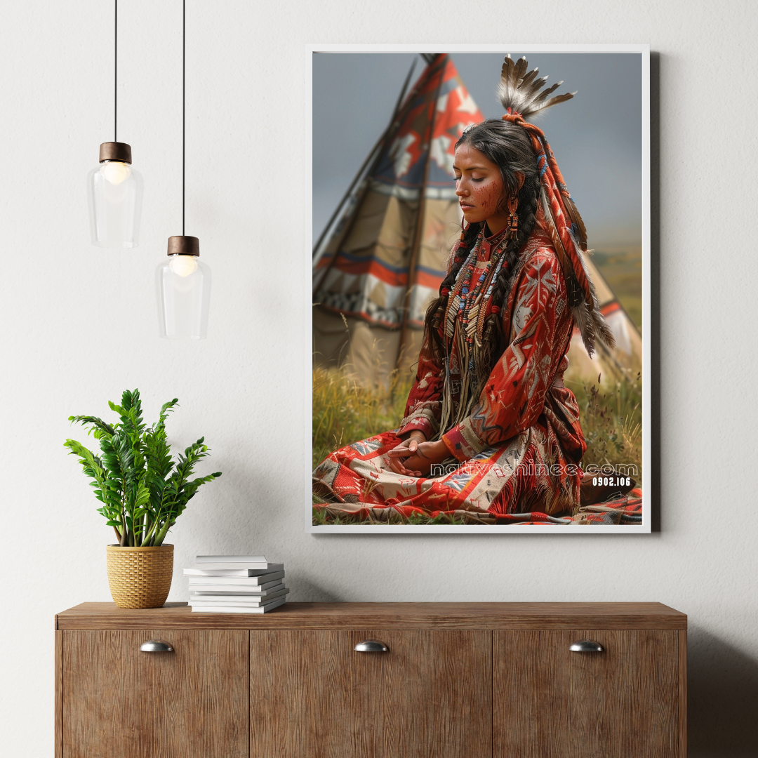 In Harmony with the Wind Native American Canvas