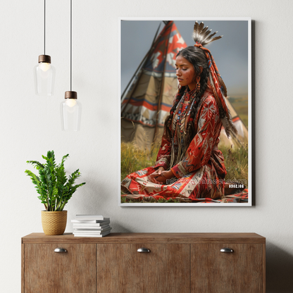 In Harmony with the Wind Native American Canvas