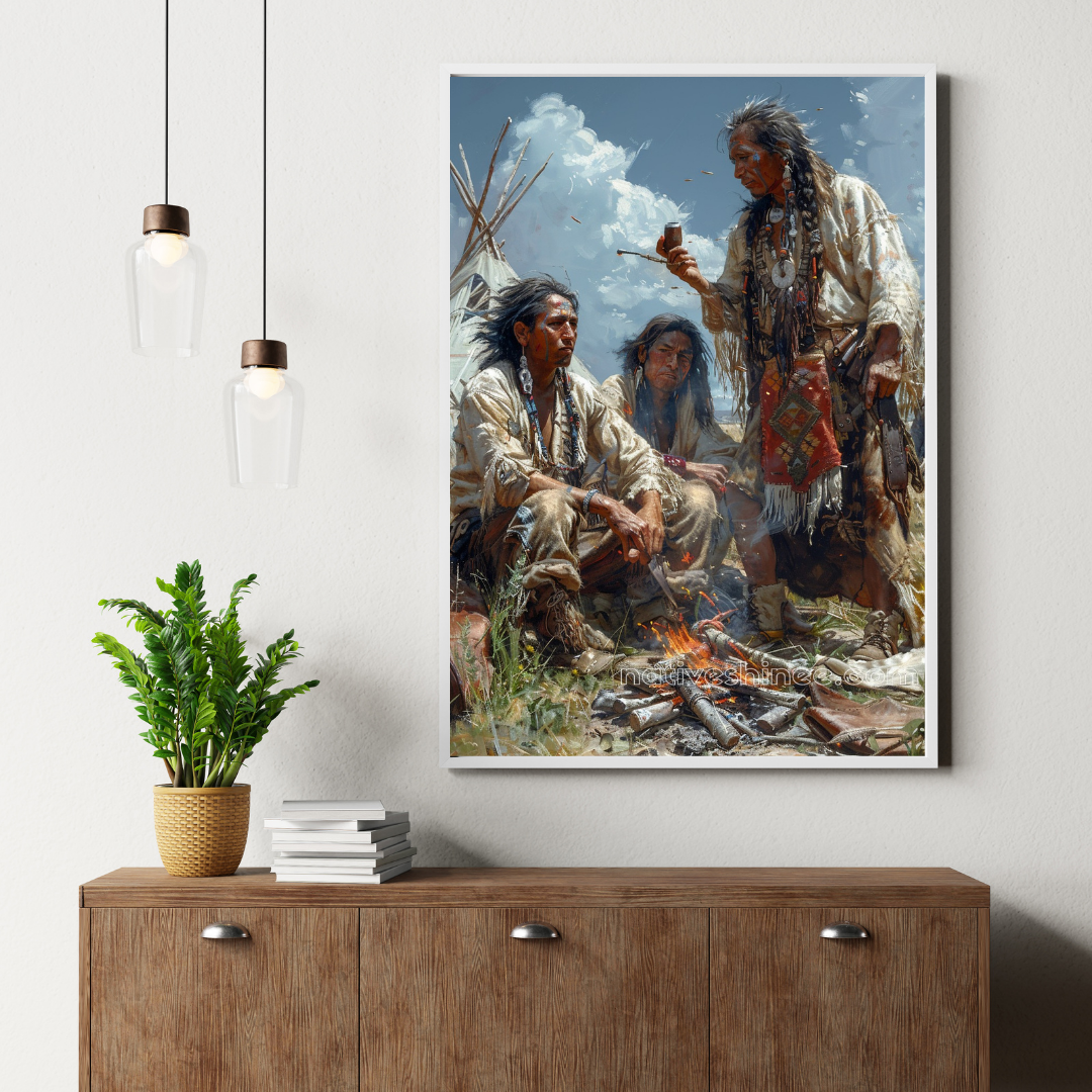 Unity's Circle Native American Canvas