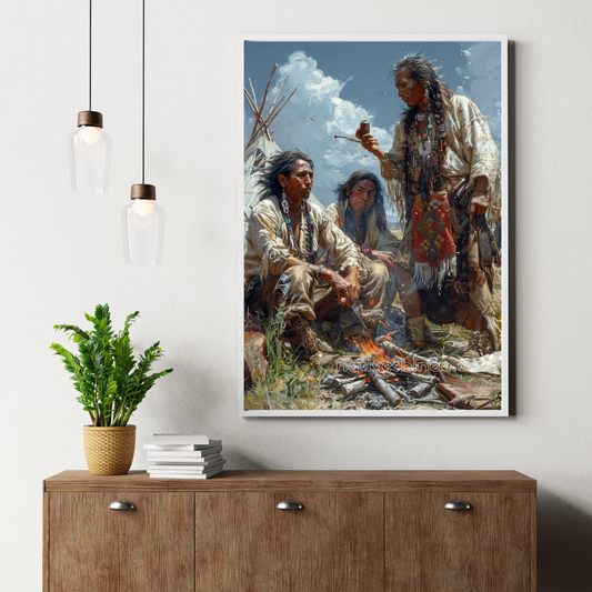 Unity's Circle Native American Canvas