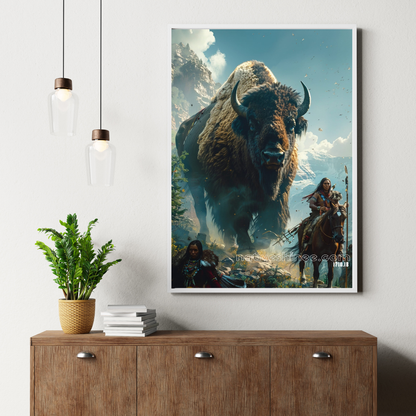 Guardian of the Plain Native American Canvas