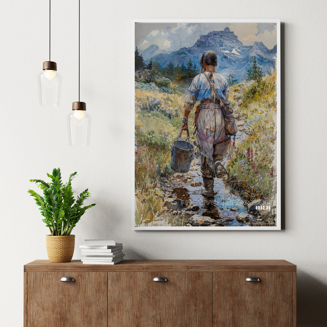 Spirit Of The Land Native American Canvas
