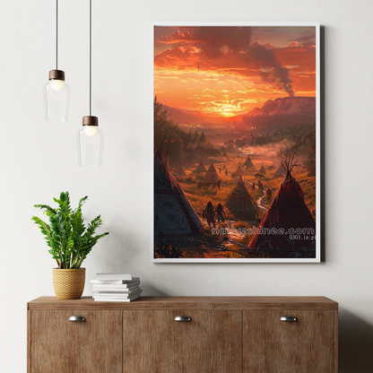 Dawn Native American Canvas