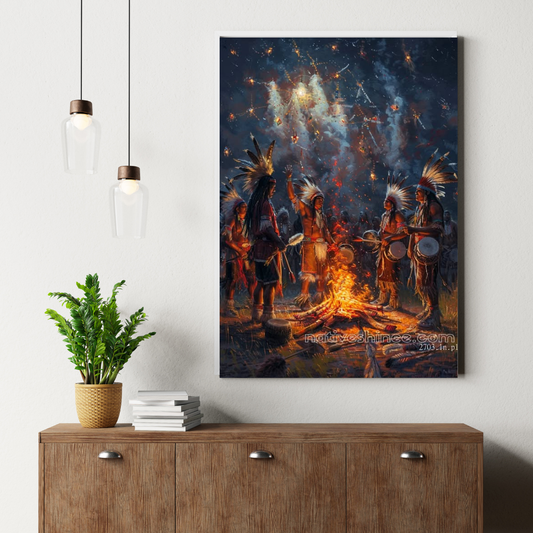 Gentle Footsteps: Native American Canvas