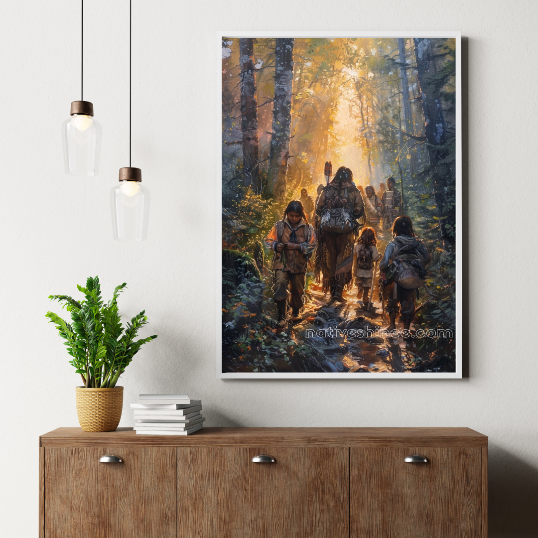 Carrying the Legacy Native American Canvas