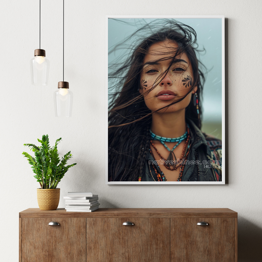 Riding With The Winds Native American Canvas