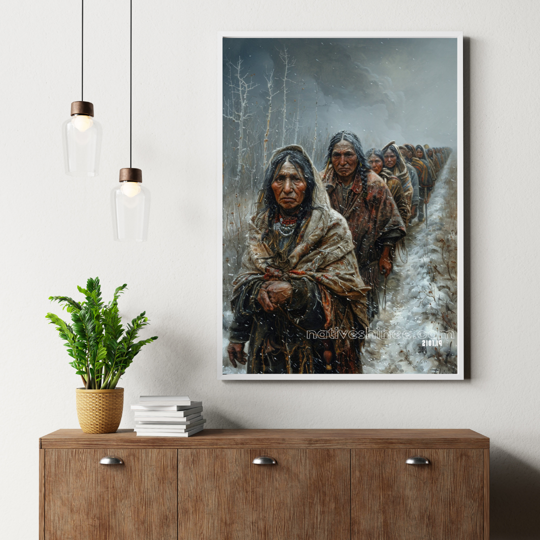 Love And Blessings Native American Canvas