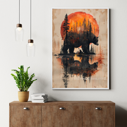 Echoes in the Forest Native American Canvas