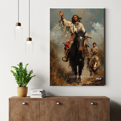 Warrior’s Salute: Native American Canvas