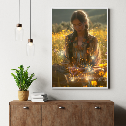 The Earth Native American Canvas