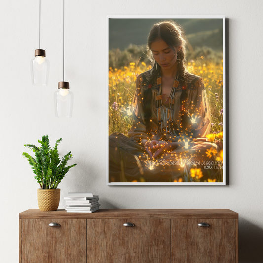 The Earth Native American Canvas