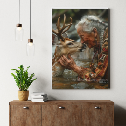 Harmony with Nature Native American Canvas