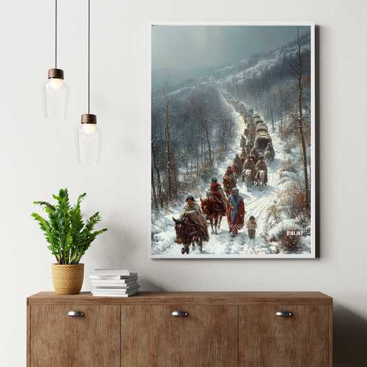 A Story Of Survival Native American Canvas