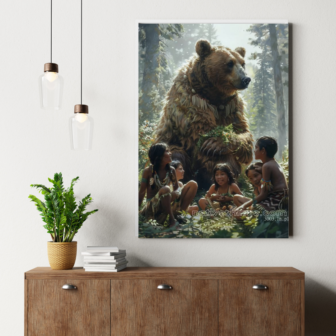 Storm Walker’s Bond: Native American Canvas